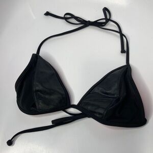 PINK Victoria’s Secret halter top tie bikini top size large (A-C)